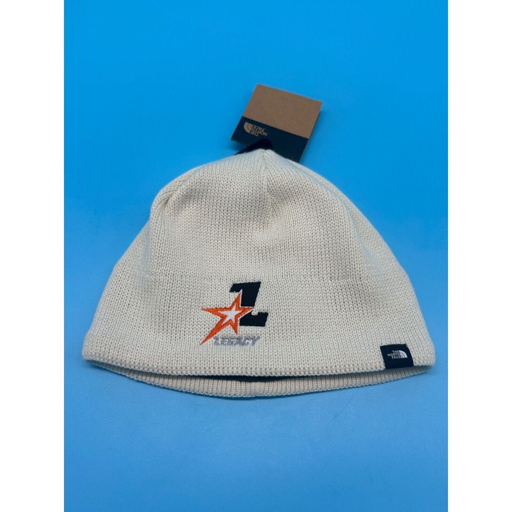 The‎ North Face Unisex Mountain Beanie Vintage White Legacy Embroidered